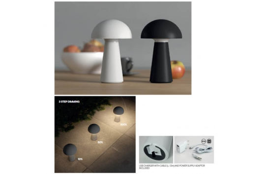 Veioză pentru exterior LED Kira 4.7W, 95lm, lumina calda dimabila, IP44 interior / exterior, negru mat